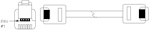 #28-04 - #28-08 Modular Plug Cords, Straight Cables, Shielded, Unshielded
